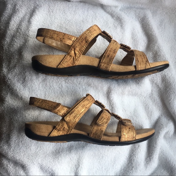 Vionic size 8 cork sandals Amber 44 - Picture 4 of 8